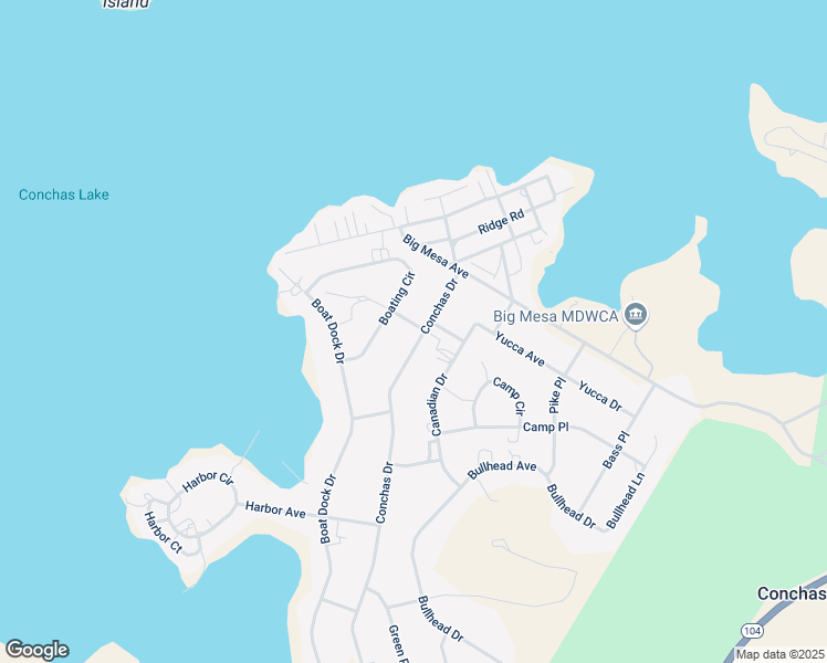 map of restaurants, bars, coffee shops, grocery stores, and more near 202 Conchas Drive in Conchas Dam