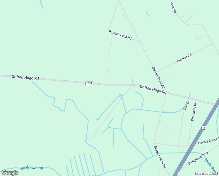 map of restaurants, bars, coffee shops, grocery stores, and more near 4671 Grifton Hugo Road in Grifton