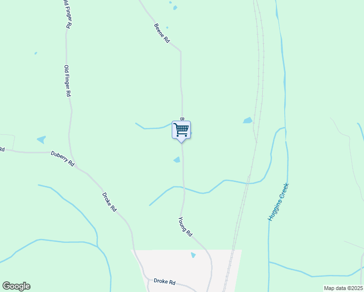 map of restaurants, bars, coffee shops, grocery stores, and more near 935 Beene Road in Finger
