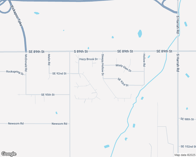 map of restaurants, bars, coffee shops, grocery stores, and more near 9424 Shady Meadow Way in Oklahoma City