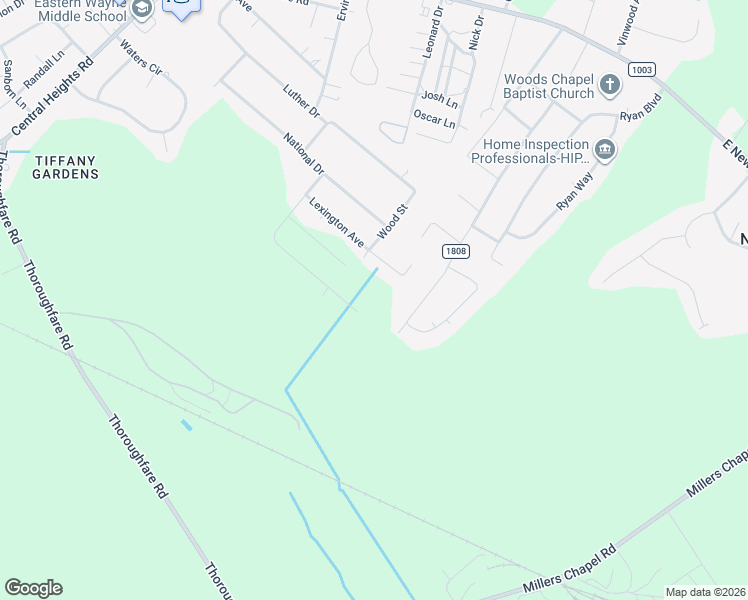 map of restaurants, bars, coffee shops, grocery stores, and more near 998 Regal Road in Goldsboro