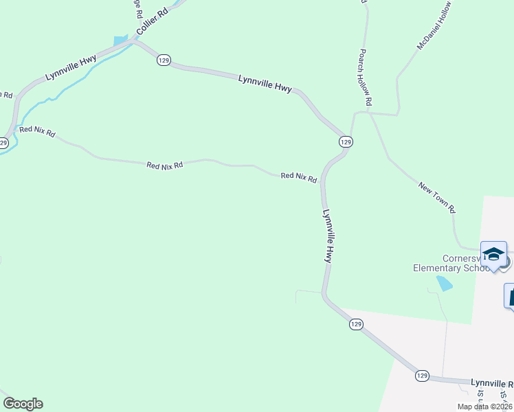map of restaurants, bars, coffee shops, grocery stores, and more near 2567 Red Nix Road in Cornersville