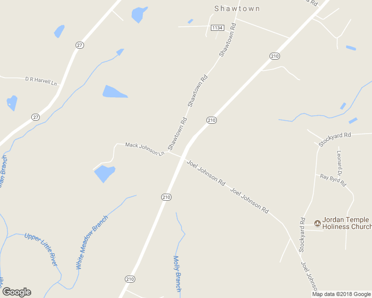 map of restaurants, bars, coffee shops, grocery stores, and more near 2036 Highway 210 in Lillington