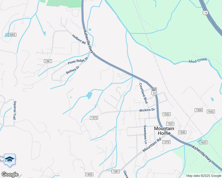 map of restaurants, bars, coffee shops, grocery stores, and more near 30 Ferenvilla Drive in Hendersonville