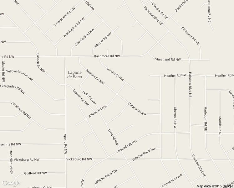 map of restaurants, bars, coffee shops, grocery stores, and more near Matane Road Northwest in Rio Rancho