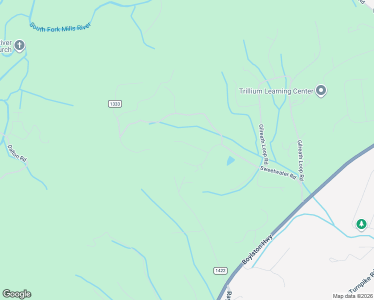 map of restaurants, bars, coffee shops, grocery stores, and more near 15 Melody Lane in Mills River