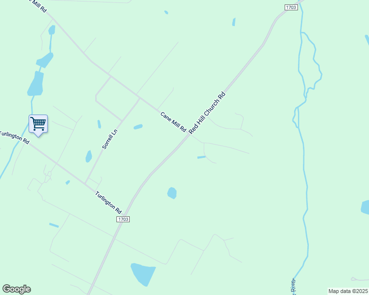 map of restaurants, bars, coffee shops, grocery stores, and more near 3806 Red Hill Church Road in Coats