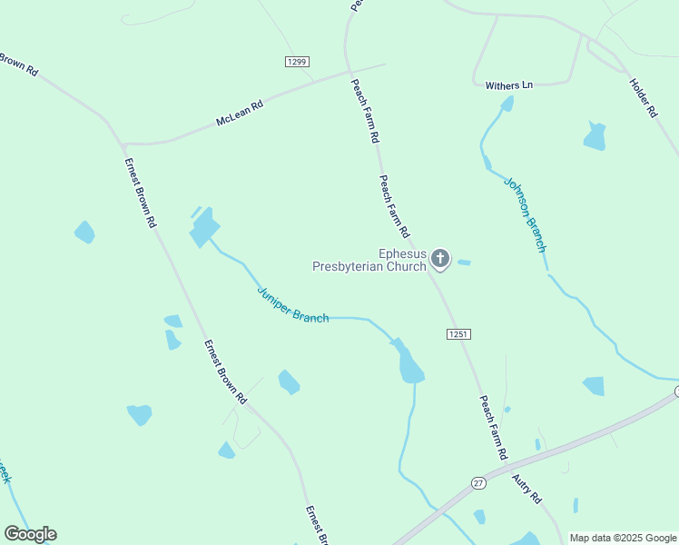 map of restaurants, bars, coffee shops, grocery stores, and more near 541 Peach Farm Road in Lillington
