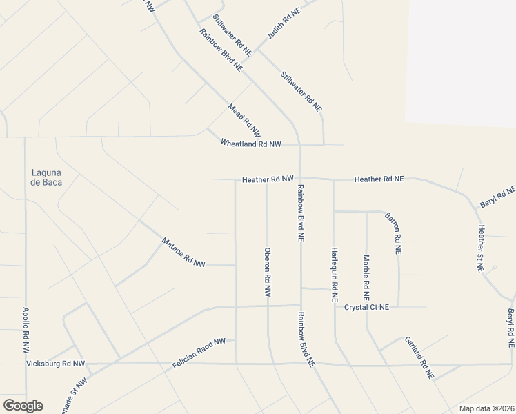 map of restaurants, bars, coffee shops, grocery stores, and more near Oberon Road Northwest in Rio Rancho