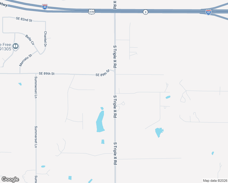 map of restaurants, bars, coffee shops, grocery stores, and more near 17001 Southeast 91st Street in Choctaw