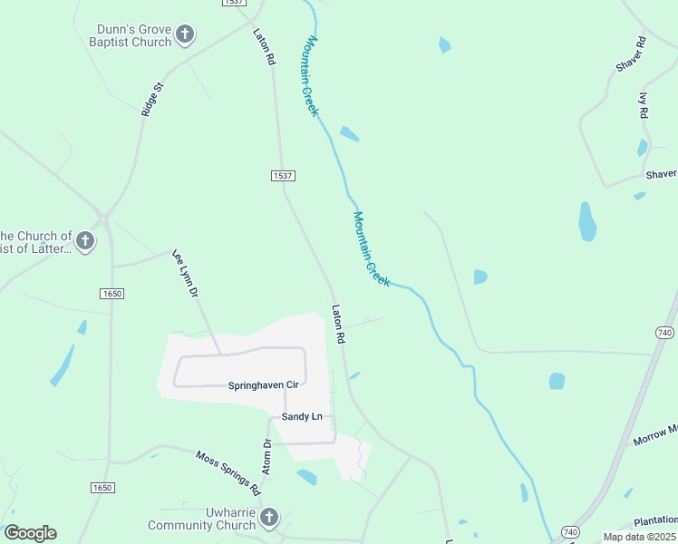 map of restaurants, bars, coffee shops, grocery stores, and more near 32464 Laton Road in Albemarle