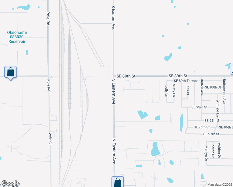 map of restaurants, bars, coffee shops, grocery stores, and more near 9128 South Eastern Avenue in Moore