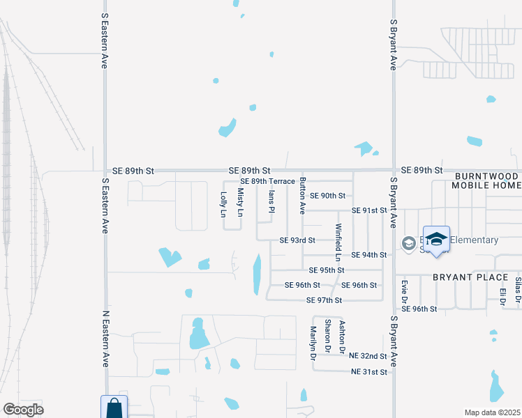 map of restaurants, bars, coffee shops, grocery stores, and more near 9013 Ians Place in Moore