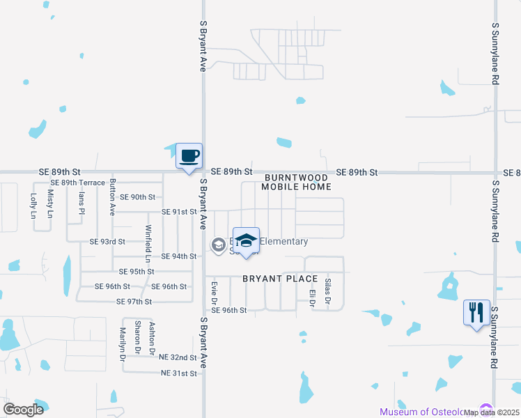 map of restaurants, bars, coffee shops, grocery stores, and more near 3308 Southeast 89th Street in Oklahoma City