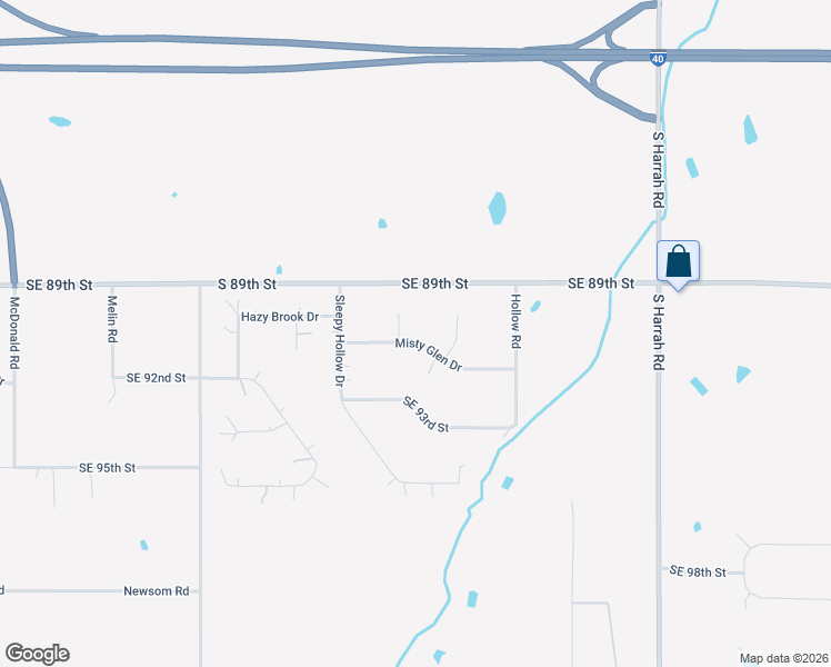 map of restaurants, bars, coffee shops, grocery stores, and more near 9117 Ichabod Circle in Oklahoma City
