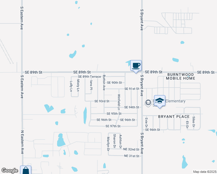 map of restaurants, bars, coffee shops, grocery stores, and more near 2724 Southeast 90th Street in Moore