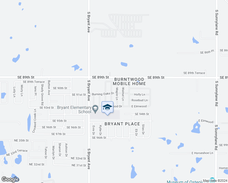 map of restaurants, bars, coffee shops, grocery stores, and more near 3308 Southeast 89th Street in Oklahoma City