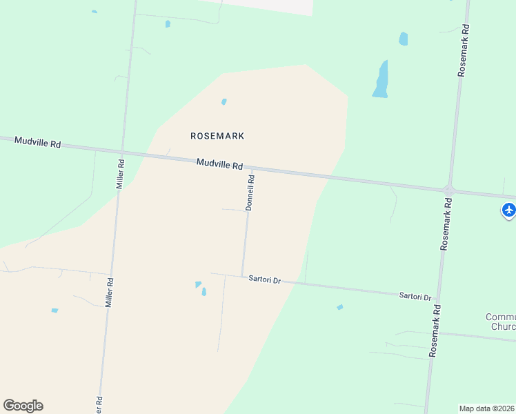 map of restaurants, bars, coffee shops, grocery stores, and more near 9153 Donnell Road in Millington