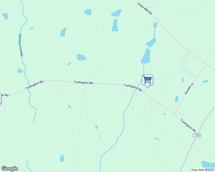 map of restaurants, bars, coffee shops, grocery stores, and more near 1036 Turlington Road in Dunn