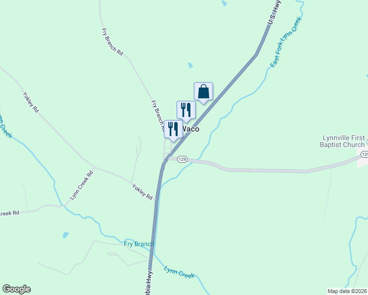 map of restaurants, bars, coffee shops, grocery stores, and more near in Waco