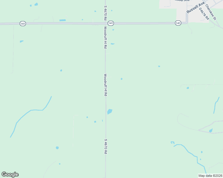 map of restaurants, bars, coffee shops, grocery stores, and more near 112939 South 4670 Road in Gans