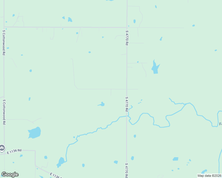map of restaurants, bars, coffee shops, grocery stores, and more near East 1130 Road in Muldrow