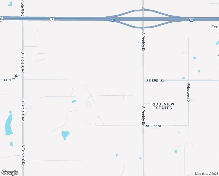 map of restaurants, bars, coffee shops, grocery stores, and more near 17701 Southeast 91st Street in Oklahoma City