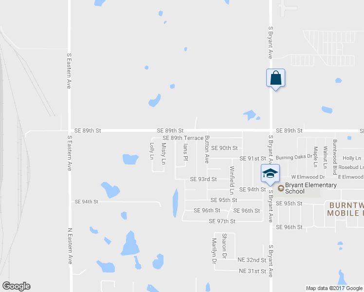 map of restaurants, bars, coffee shops, grocery stores, and more near 9013 Ians Place in Moore