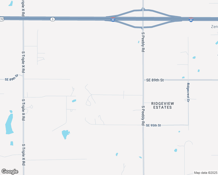 map of restaurants, bars, coffee shops, grocery stores, and more near 17701 Southeast 91st Street in Oklahoma City