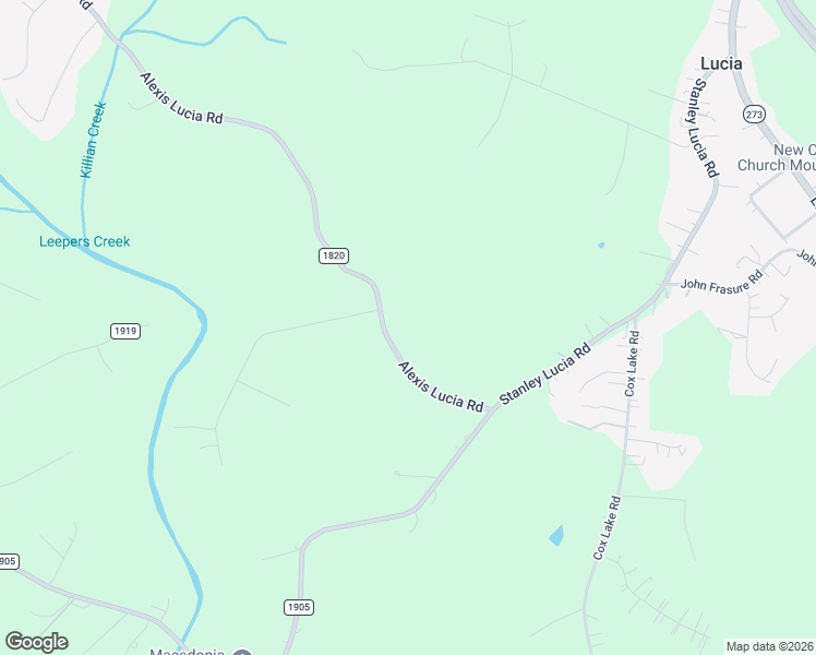 map of restaurants, bars, coffee shops, grocery stores, and more near 2314 Alexis Lucia Road in Stanley