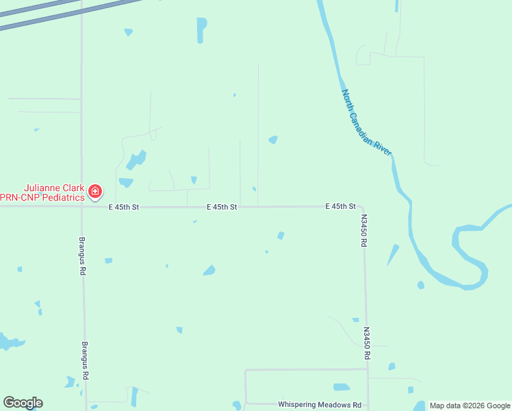 map of restaurants, bars, coffee shops, grocery stores, and more near 12589 East 45th Street in Shawnee