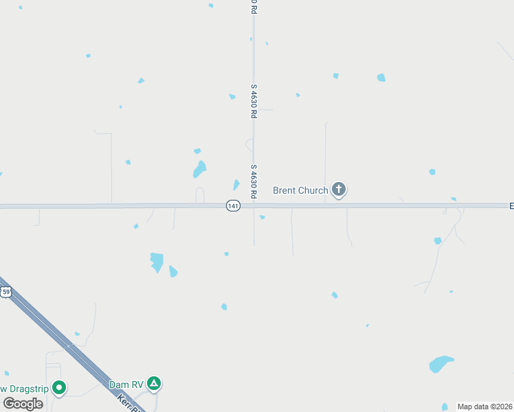 map of restaurants, bars, coffee shops, grocery stores, and more near E1130 Road in Gans