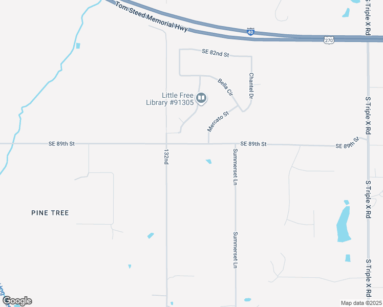 map of restaurants, bars, coffee shops, grocery stores, and more near 16100 Southeast 89th Street in Choctaw