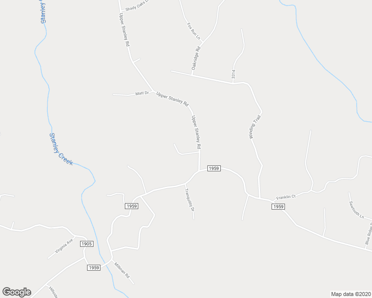 map of restaurants, bars, coffee shops, grocery stores, and more near 2004 Moon Beam Lane in Stanley