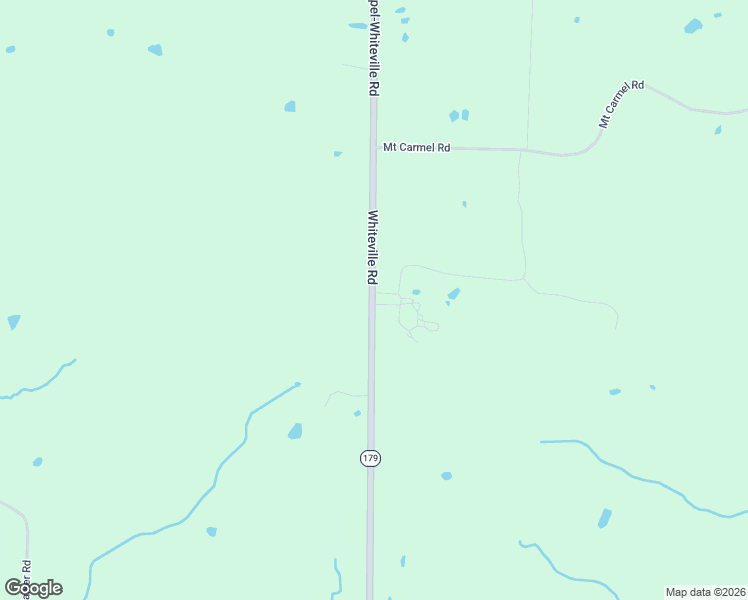map of restaurants, bars, coffee shops, grocery stores, and more near 2601 Chapel-Whiteville Road in Whiteville