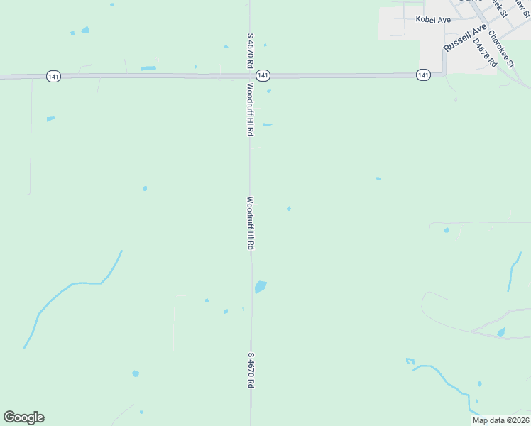 map of restaurants, bars, coffee shops, grocery stores, and more near 112939 South 4670 Road in Gans