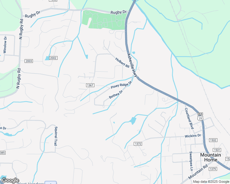 map of restaurants, bars, coffee shops, grocery stores, and more near 199 Piney Ridge Drive in Hendersonville