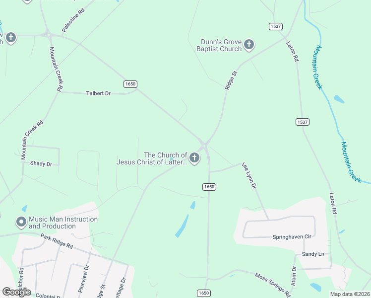 map of restaurants, bars, coffee shops, grocery stores, and more near 1719 Ridge Street in Albemarle