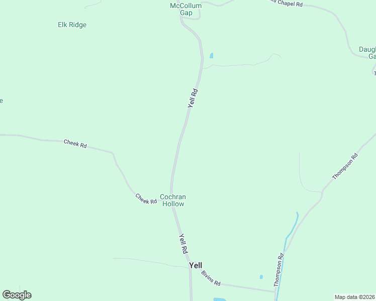 map of restaurants, bars, coffee shops, grocery stores, and more near 2129 Yell Road in Lewisburg