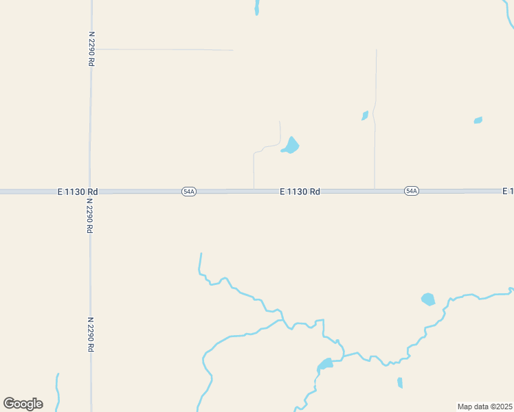 map of restaurants, bars, coffee shops, grocery stores, and more near 22950 East 1130 Road in Bessie