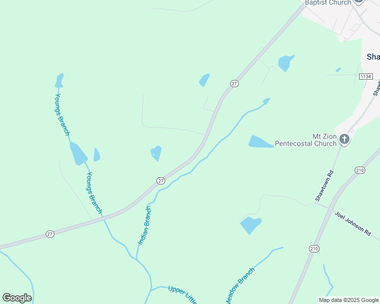 map of restaurants, bars, coffee shops, grocery stores, and more near 2520 Nc 27 West in Lillington