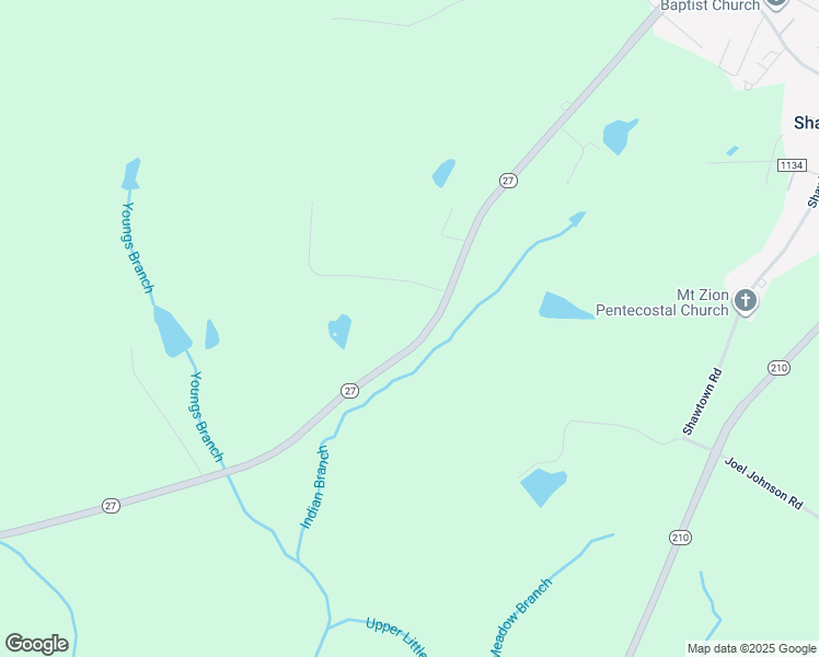 map of restaurants, bars, coffee shops, grocery stores, and more near 2520 Nc 27 West in Lillington