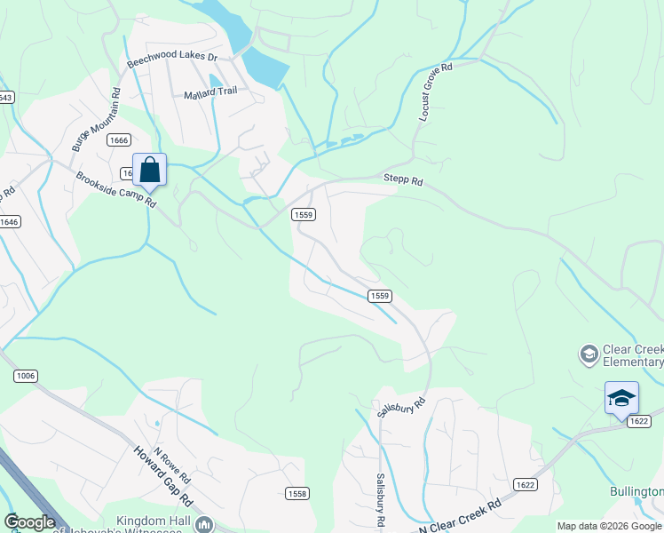 map of restaurants, bars, coffee shops, grocery stores, and more near 699 Salisbury Road in Hendersonville