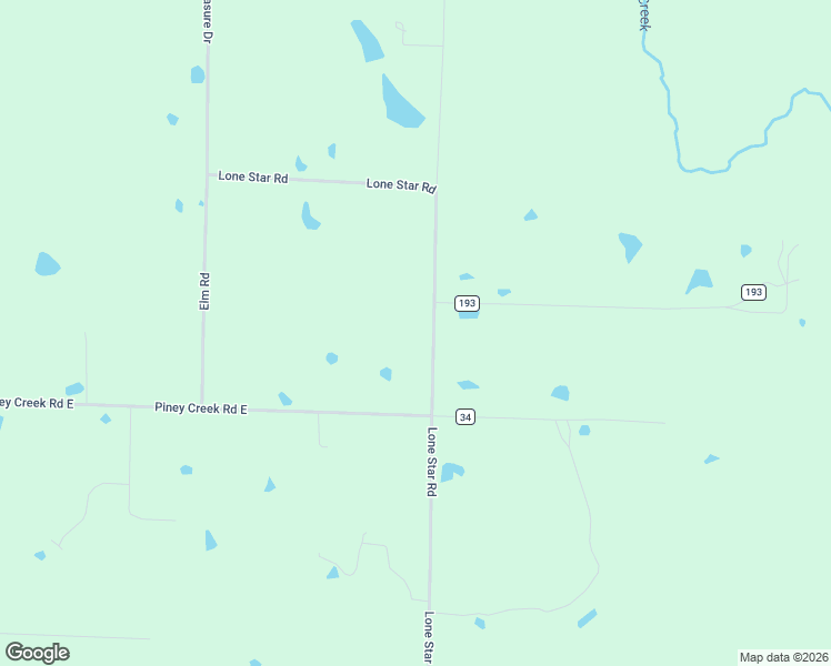 map of restaurants, bars, coffee shops, grocery stores, and more near 1760 Lone Star Road in Rose Bud