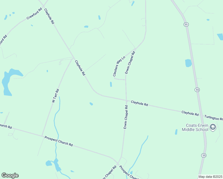 map of restaurants, bars, coffee shops, grocery stores, and more near 752 Clayhole Road in Dunn