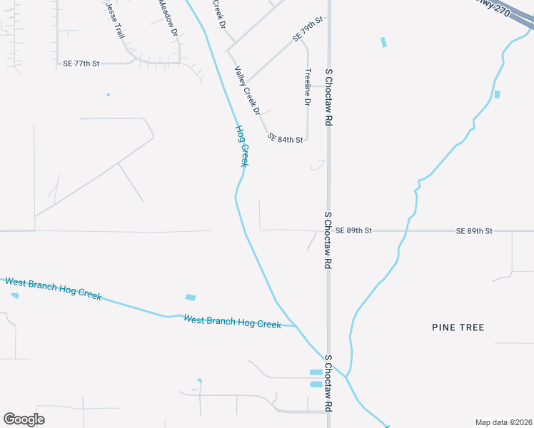 map of restaurants, bars, coffee shops, grocery stores, and more near 14701 Southeast 89th Street in Choctaw
