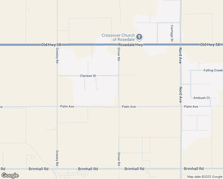 map of restaurants, bars, coffee shops, grocery stores, and more near 2063 Driver Road in Bakersfield