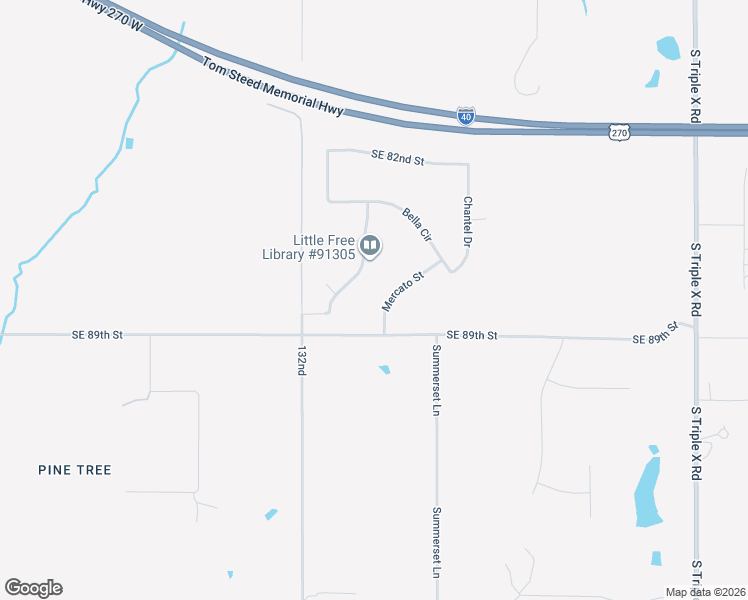 map of restaurants, bars, coffee shops, grocery stores, and more near 8712 Bella Ranch Drive in Choctaw