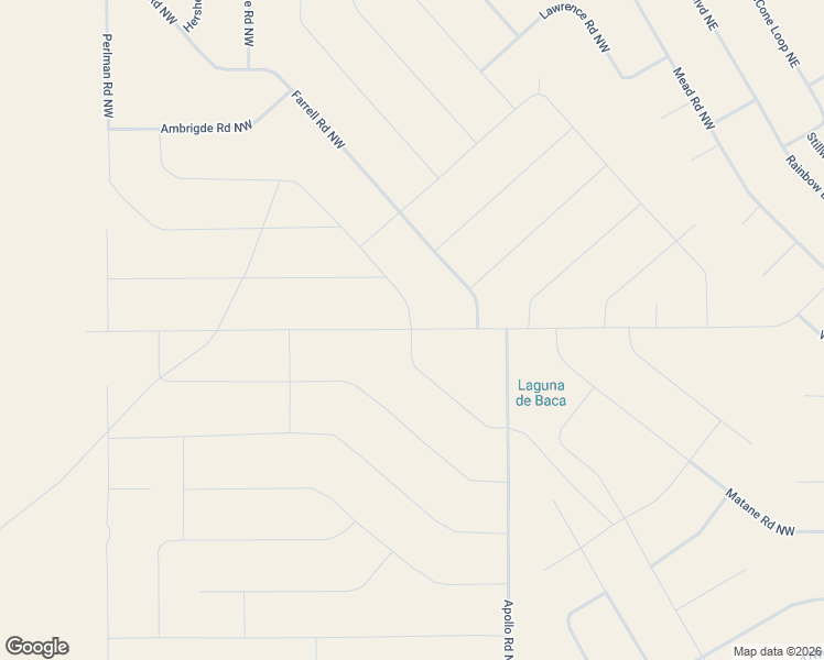 map of restaurants, bars, coffee shops, grocery stores, and more near Lassen Road Northwest in Rio Rancho