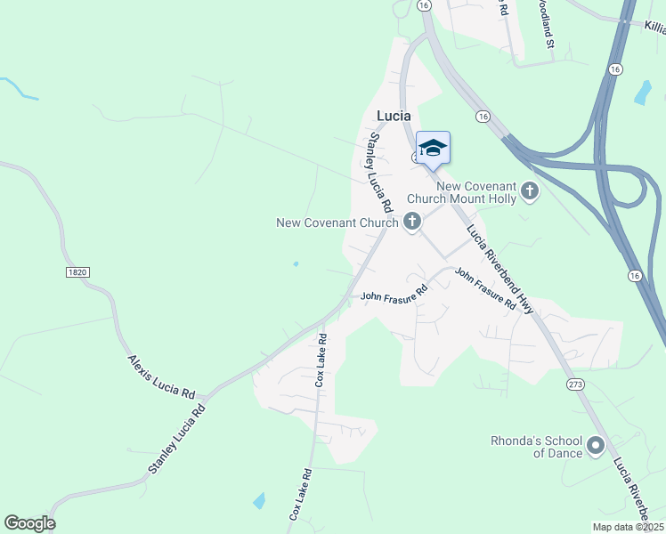 map of restaurants, bars, coffee shops, grocery stores, and more near 2511 Stanley Lucia Road in Mount Holly